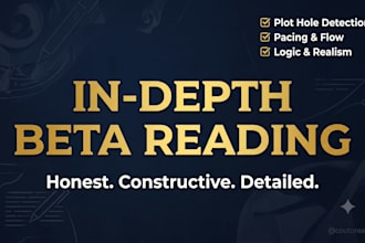 be your rigorous and analytical fiction beta reader