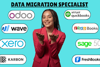 migrate quickbooks xero zoho books odoo freshbooks sage 50 karbon bank payroll