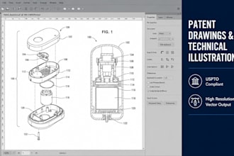 draw uspto patent drawings and patent illustrations for uspto, epo, wipo, pct