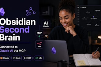 setup obsidian second brain vault mcp server claude code hermes agent openclaw