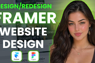 design a high converting e commerce or blog website in framer