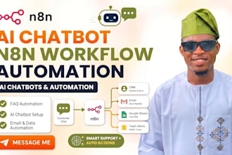 build n8n ai agent, n8n ai automation, n8n workflow and ai chatbot as n8n expert