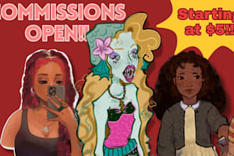 create a custom digital art illustration