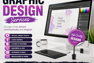 design professional business flyers, corporate brochures, leaflets, and posters