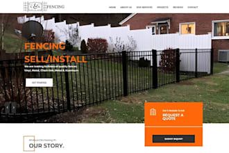 design wix fencing website fence contractor website gate installation website