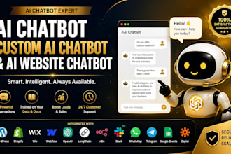 build ai chatbot custom ai chatbot ai website chatbot and ai assistant