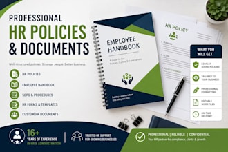 create HR policies, employee handbook, sops and HR documents