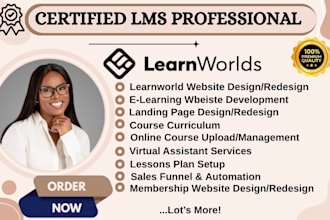 create high converting learnworld course funnel website online course website