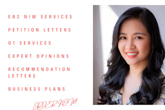 develop high quality eb2niw business plan for uscis approval