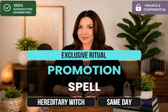 cast new job promotion spell, business growth spell and new contract spell