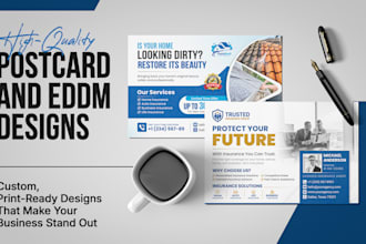 design postcard, eddm and rack card