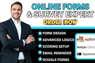 setup wpform ninja form conditional logic typeform wufoo broking field mapping