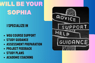 help you with wgu degree program sophia courses and classes