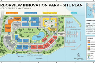 design custom vector maps, site plans and svg maps