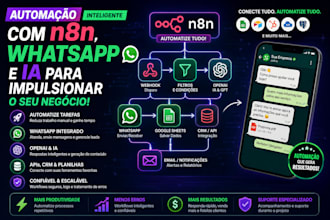 build n8n automation with whatsapp, openai and apis