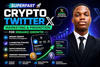 superfast crypto twitter x marketing, crypto x promotion for organic growth