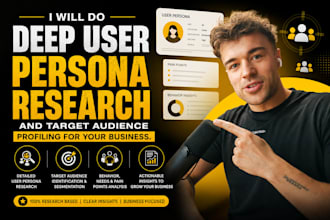 do deep user persona research and target audience profiling for your business