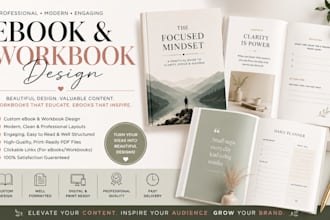 design mental health workbook ebook journal guide
