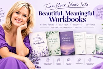ich gestalte selbsthilfe ebooks,mental health workbooks etsy digital produkte