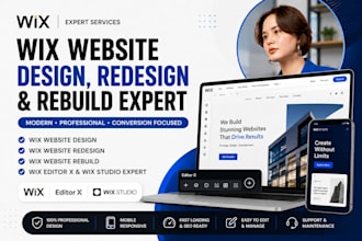 design wix website redesign wix website rebuild wix editor x wix studio expert