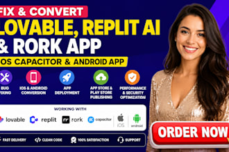 fix lovable convert lovable to ios capacitor app replit ai rork app android app