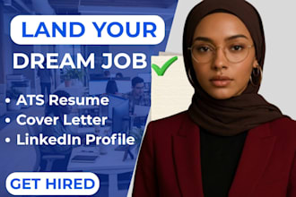 write professional ats resume, CV, cover letter and linkedin profile revamp