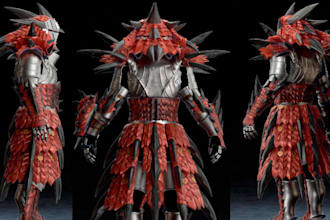 cosplay creation waerable armor anime character weapon pepakura 3d stl printable