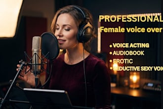 record sultry voice over nsfw character erotic anime girl calm sfw lgbtq script