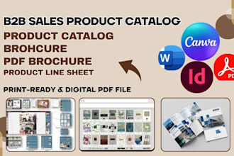design modern b2b sales product catalog for manufacturers and wholesalers