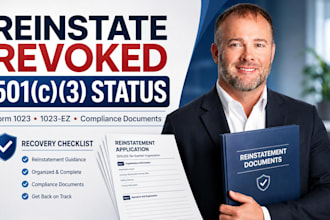 reinstate revoked 501c3 tax exempt status with form 1023 documents