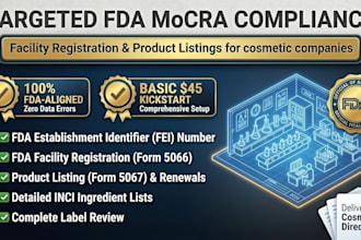 do fda mocra cosmetic facility registration and product listing