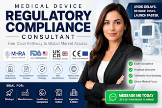 provide medical device regulatory compliance consulting for mhra fda mdr ukca