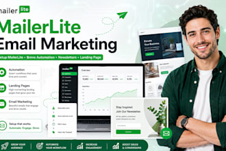 setup mailerlite email marketing brevo automation newsletters, landing page