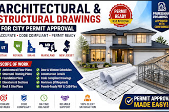 civil and structural engineering architectural floor plan and structural drawing