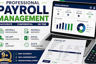 do payroll processing and create excel payroll sheets