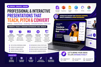 create webinar online course elearning education articulate storyline pitchdeck
