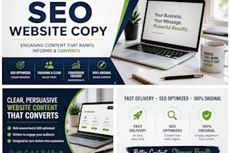 write professional SEO website copy using ai