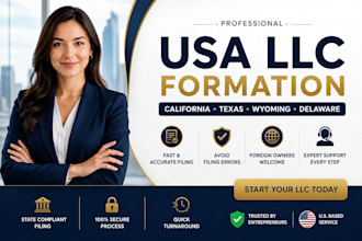 form llc in california, texas, wyoming, delaware and avoid filing errors