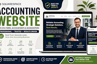 build squarespace accounting website CPA firm bookkeeping business website
