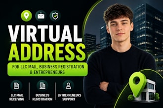 provide a virtual address for llc , business registration and entrepreneurs