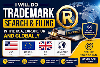 do trademark search and filing in the USA europe UK and globally