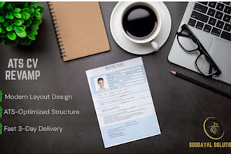 design a professional ats CV revamp and resume layout