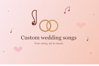 write and compose a custom wedding song for your first dance