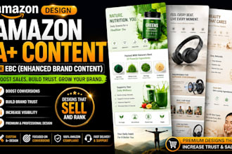 design amazon a plus content or ebc enhance brand content