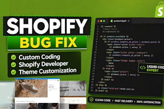 fix shopify bug edit shopify liquid code do shopify liquid code fix liquid code