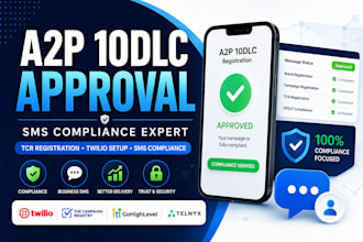 setup a2p 10dlc, SMS compliance, tcr and twilio registration