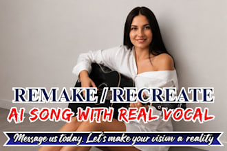 recreate ai song remake ai song as your female vocalist, female edm pop singer
