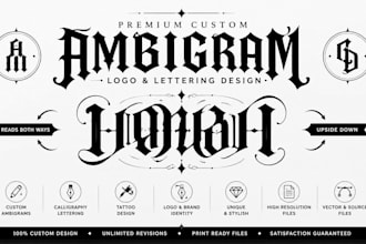 ambigram logo ambigram tattoo flipped lettering fonts ink calligraphy
