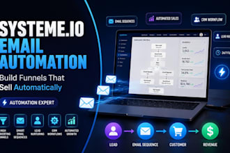 be your systeme io expert build syeteme io sales funnel landing page automation