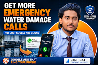setup google ads for water damage restoration to get emergency leads